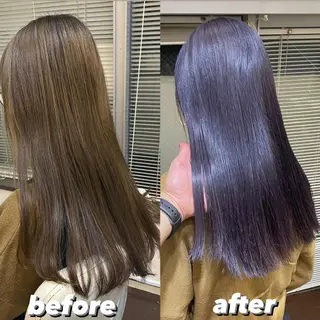 ロング カラー salon village所属・色落ちまで可愛い🧚 心斎橋hikaruのヘアスタイル