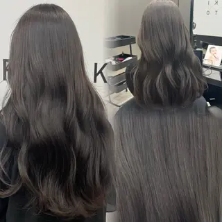 セミロング カラー HARUKI MINATO Japan SENDAI所属・🌈【透明感・韓国 ヘア】がっきー🌈のヘアスタイル