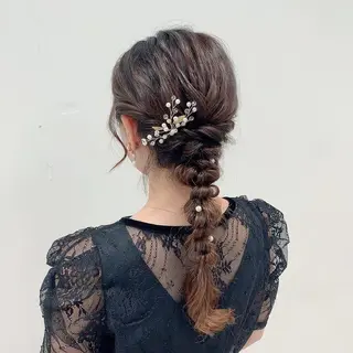 ロング ヘアアレンジ 🩶ヘアセット Ayaha🩶のヘアスタイル