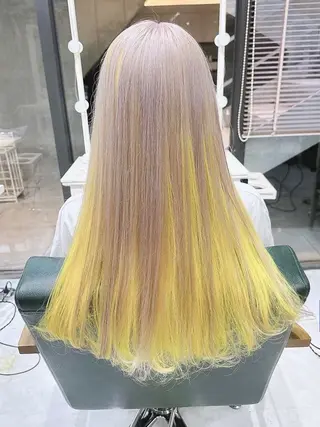 ロング カラー 𝐑𝐈𝐍𝐊𝐀 🐣🩷のヘアスタイル