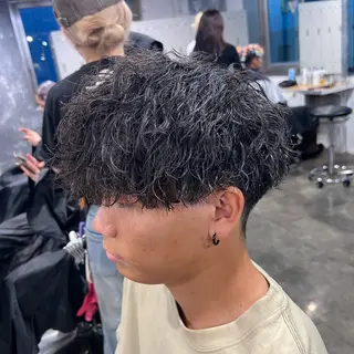 ショート カラー パーマ ヘアアレンジ メンズ キッズ 🔷横浜1のパーマ 職人🔷将太郎のヘアスタイル