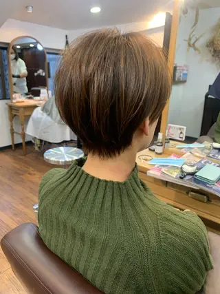 ショート 縮毛矯正/ショート/ レイヤー/畑中正敏のヘアスタイル
