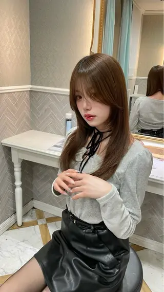 ロング 美髪縮毛矯正🤍 髪質改善/Shinaのヘアスタイル