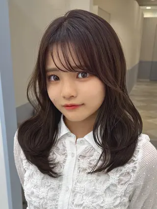 セミロング カラー リルミーミュエナ💎 大須/矢場町/上前津のヘアスタイル