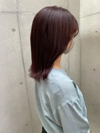 ミディアム カラー ✨透明感カラー✨ 🦖佐々木未来🦕のヘアスタイル
