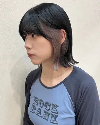 ミディアム カラー Maison Land所属・KANA MIYOSHIのヘアスタイル