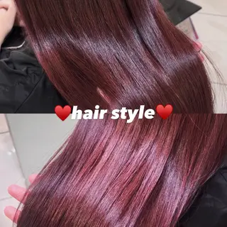 ロング カラー 💖大人韓国ヘア💖 韓国艶カラー【銀座】のヘアスタイル