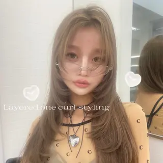 ロング 🤍うる艶韓国 カラー/Hitohaのヘアスタイル