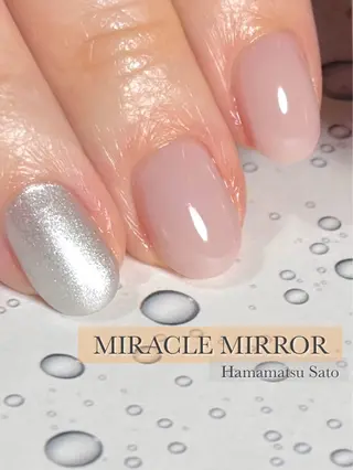 ネイル ミラクルミラー 町野のネイルデザイン