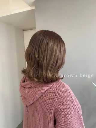 ミディアム カラー ヘアアレンジ ボブ /ニュアンス/ satomi🧸💖のヘアスタイル