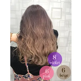 セミロング カラー 韓国ヘア/レイヤー/ 暖色カラー/ Aiのヘアスタイル