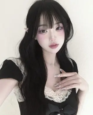 ロング 韓国風暗髪ヘア🤍 🫧MIREIのヘアスタイル