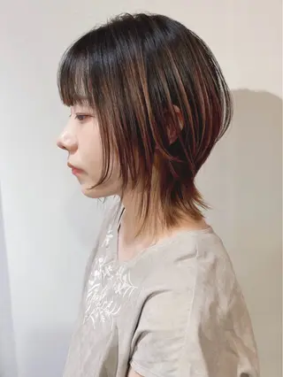 ミディアム モリオフロムロンドン原宿本店所属・ショート/ボブ/ハイ トーン/Nanahaのヘアスタイル