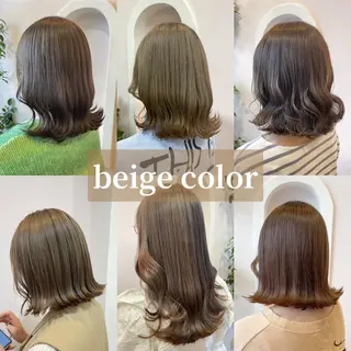 ロング カラー 🌸HONOKA🌸 【グレージュ】のヘアスタイル