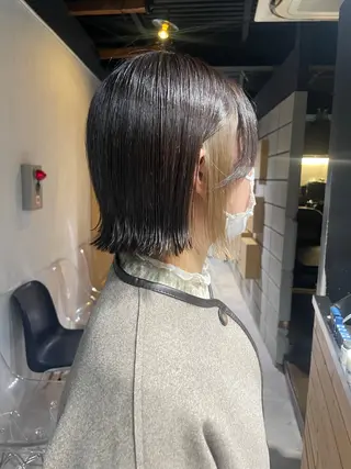 ショート カラー 🦋ハイトーンボブ ショート🦋トシキのヘアスタイル