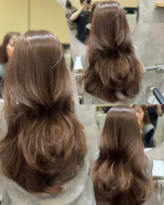 ロング カラー 宮本 優のヘアスタイル