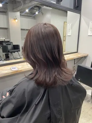 ロング カラー 新宿/韓国ヘア/ 髪質改善ストレートのヘアスタイル