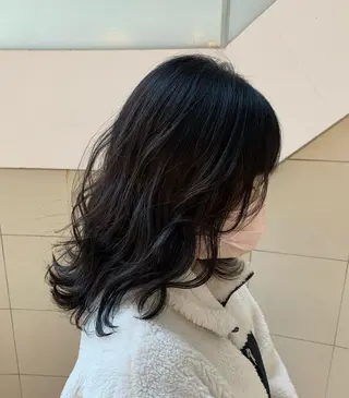 ミディアム カラー 【韓国艶カラー🎀】 添田 菜摘のヘアスタイル