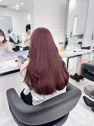 カラー トレンド暖色ヘア🍒 miu🍒のヘアスタイル