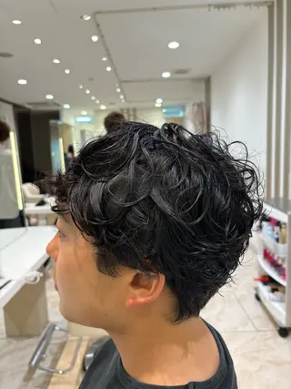 パーマ メンズ 🌼丸みボブ🌼 ショート　柏木結太のヘアスタイル