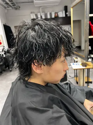 パーマ メンズ 笹江 瑞穂のヘアスタイル