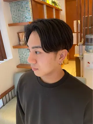 パーマ メンズ MOEKA🌺レディ ースカットモデルのヘアスタイル