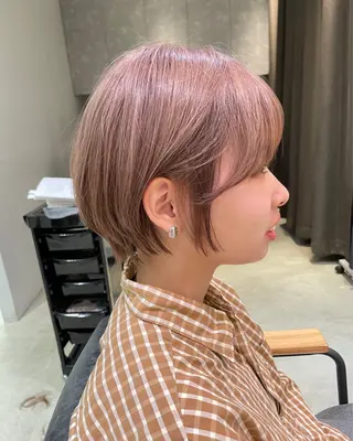 ショート ショート/ボブ/ パーマ/井上のヘアスタイル