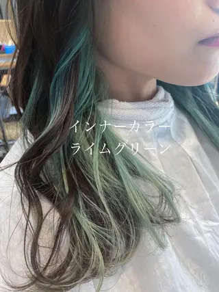 ロング カラー ハイトーン/カラー/ 用賀/稲若健太郎のヘアスタイル