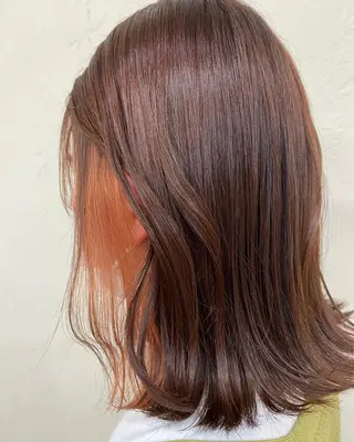 ミディアム 関根 沙季のヘアスタイル