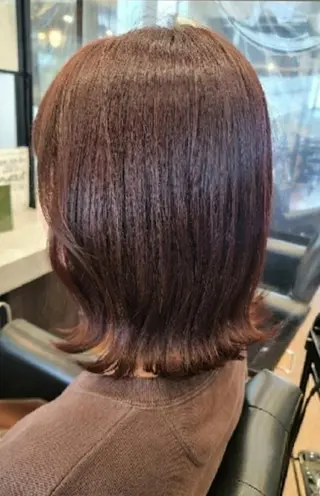 ミディアム カラー 関口 友菜のヘアスタイル