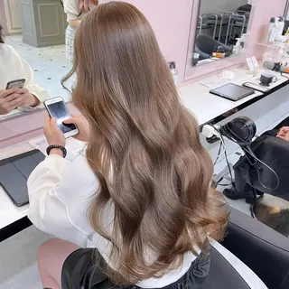 カラー 🎀春色韓国ヘア❤︎ THEATER🎀のヘアスタイル