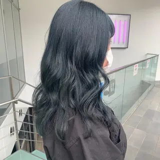 セミロング カラー ハッシュカット/ハイ トーン/MANAMIのヘアスタイル