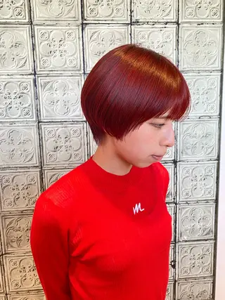 ショート カラー 山田 朝也のヘアスタイル