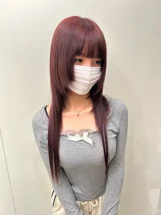 ロング カラー 透明感似合わせカラー 🍀あかり🍀のヘアスタイル