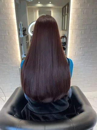 ロング カラー &chaLme   心斎橋所属・emi/髪質改善/ 韓国風/艶カラーのヘアスタイル