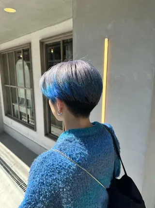 ショート カラー メンズ 馬渕 拓海のヘアスタイル