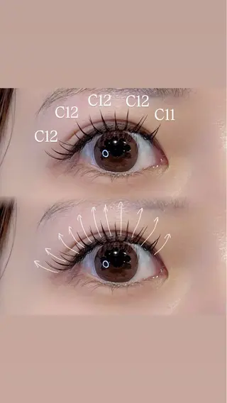 マツエク・マツパ NEW Open MIORA MIKIのマツエク・マツパデザイン