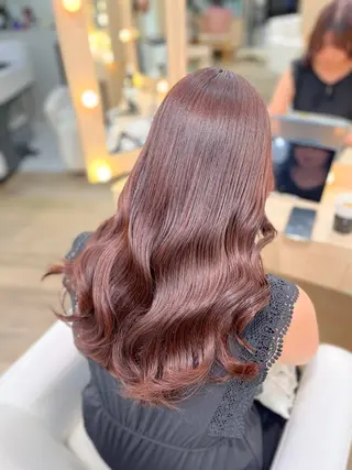 ロング カラー ヘアアレンジ 小林 カナのヘアスタイル