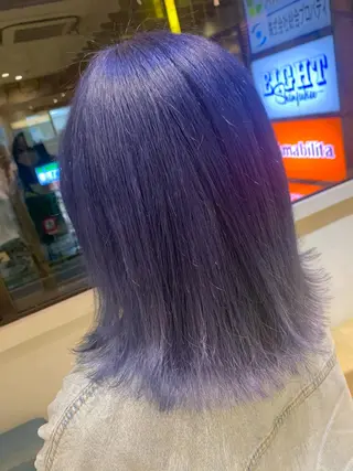 セミロング 渋谷ハイトーン/ デザインカラー阿部のヘアスタイル