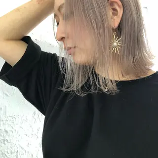 セミロング カラー ORIKA 美容室のヘアスタイル