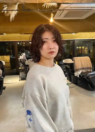 ミディアム カラー パーマ GATTACA所属・KEI gattacaのヘアスタイル