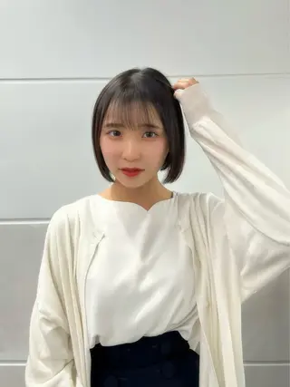 ショート モテヘア/グレージュ /ボブ/前原汐🎐のヘアスタイル