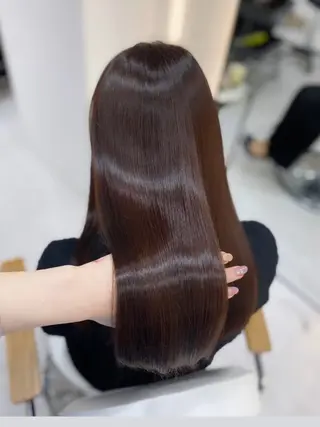 ロング カラー 艶髪・透明感カラー・ 韓国ヘア・Yuriのヘアスタイル