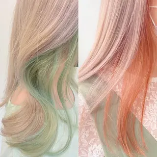 ロング little salt 渋谷店所属・akina＊ブリーチ ♡トレンドヘアのヘアスタイル