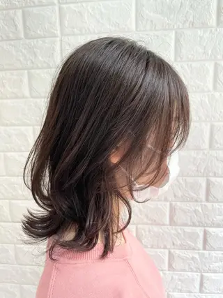 ミディアム カラー yuki🌼 Hip's decoのヘアスタイル