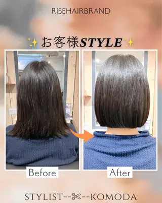 ミディアム RISEHAIRBRAND豊中所属・⭐️こもだ⭐️ ⭐RISEHAIR⭐のヘアスタイル