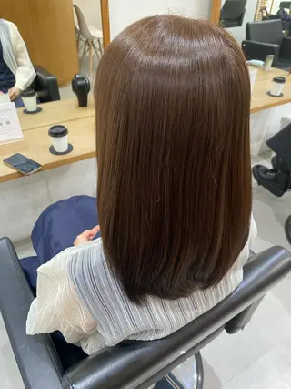 ミディアム カラー 銀座⚜️【脱白髪染め 美髪矯正】トグチのヘアスタイル