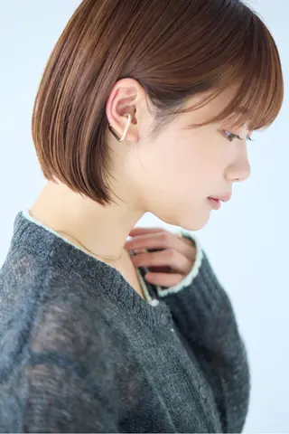 ショート ショート ボブ 梅田 木戸健人のヘアスタイル