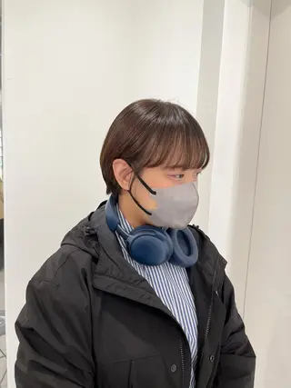 ショート モテヘア/グレージュ /ボブ/前原汐🎐のヘアスタイル