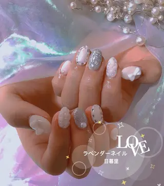 ネイル ラベンダー💖日暮里 ルル💖ネイルのネイルデザイン